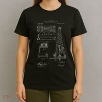 Oil Drilling Rig Patent Graphic Oilfield Driller Gift T-Shirt thumb 4