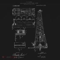Oil Drilling Rig Patent Graphic Oilfield Driller Gift Women's Hoodie thumb 2