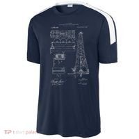 Oil Drilling Rig Patent Graphic Oilfield Driller Gift Sport-Tek Competitor United Soccer Jersey thumb 2