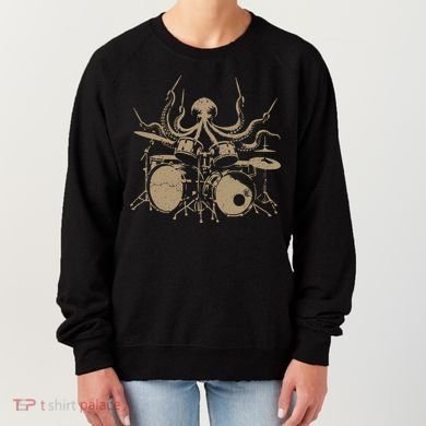 Octopus Drummer Rock N Roll Band Women's Sweatshirt