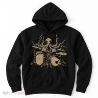 Octopus Drummer Rock N Roll Band Hoodie thumb 0