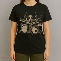 Octopus Drummer Rock N Roll Band T-Shirt thumb 4