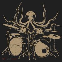 Octopus Drummer Rock N Roll Band Beanie thumb 2