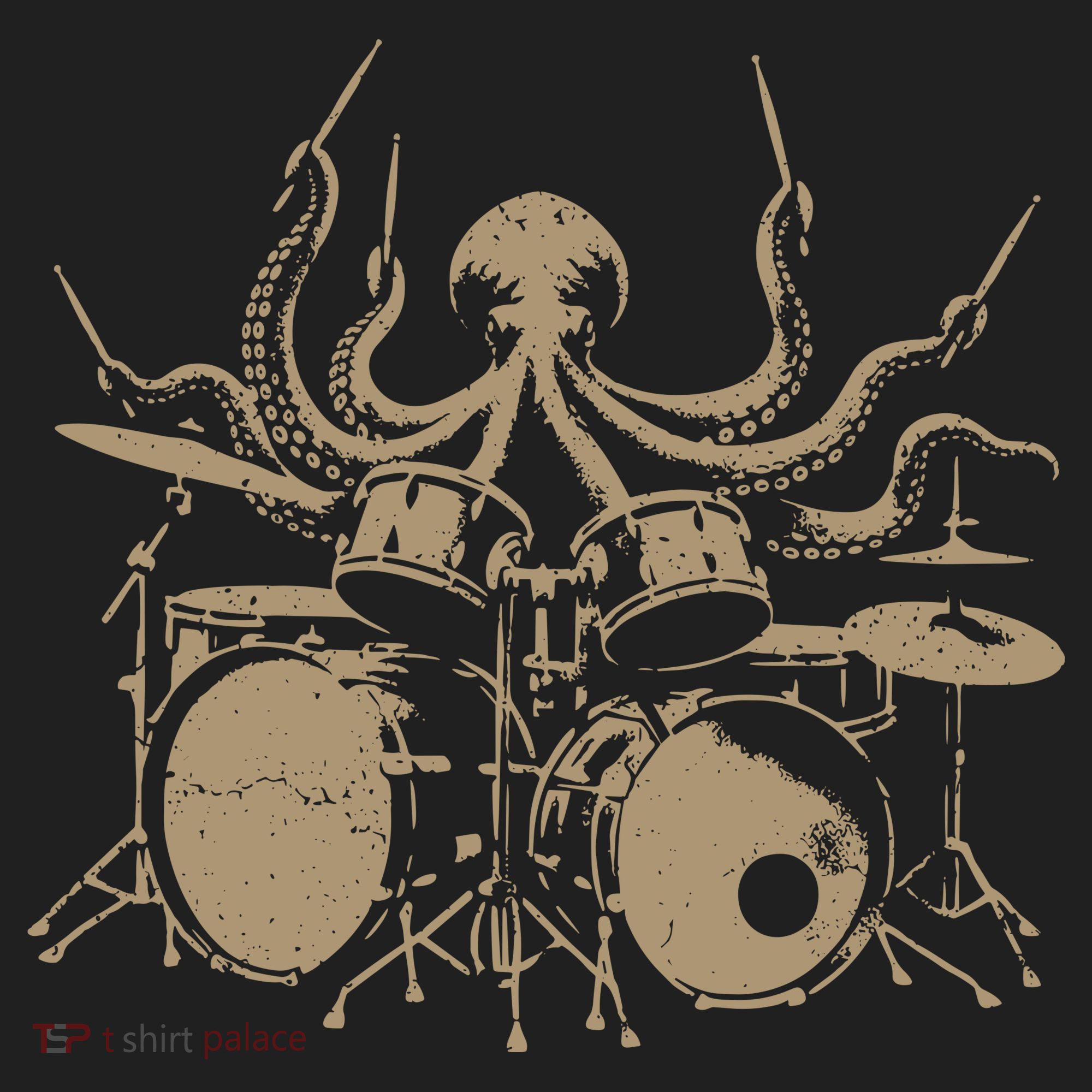Octopus Drummer Rock N Roll Band Beanie