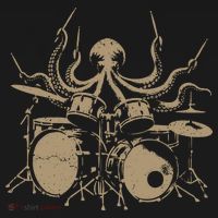 Octopus Drummer Rock N Roll Band Polo thumb 3