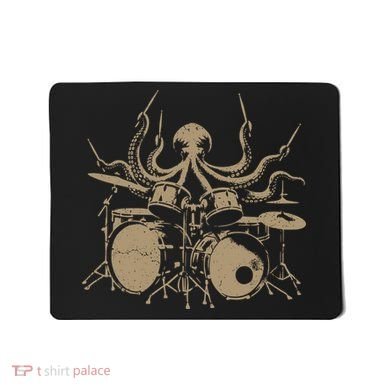 Octopus Drummer Rock N Roll Band Mousepad