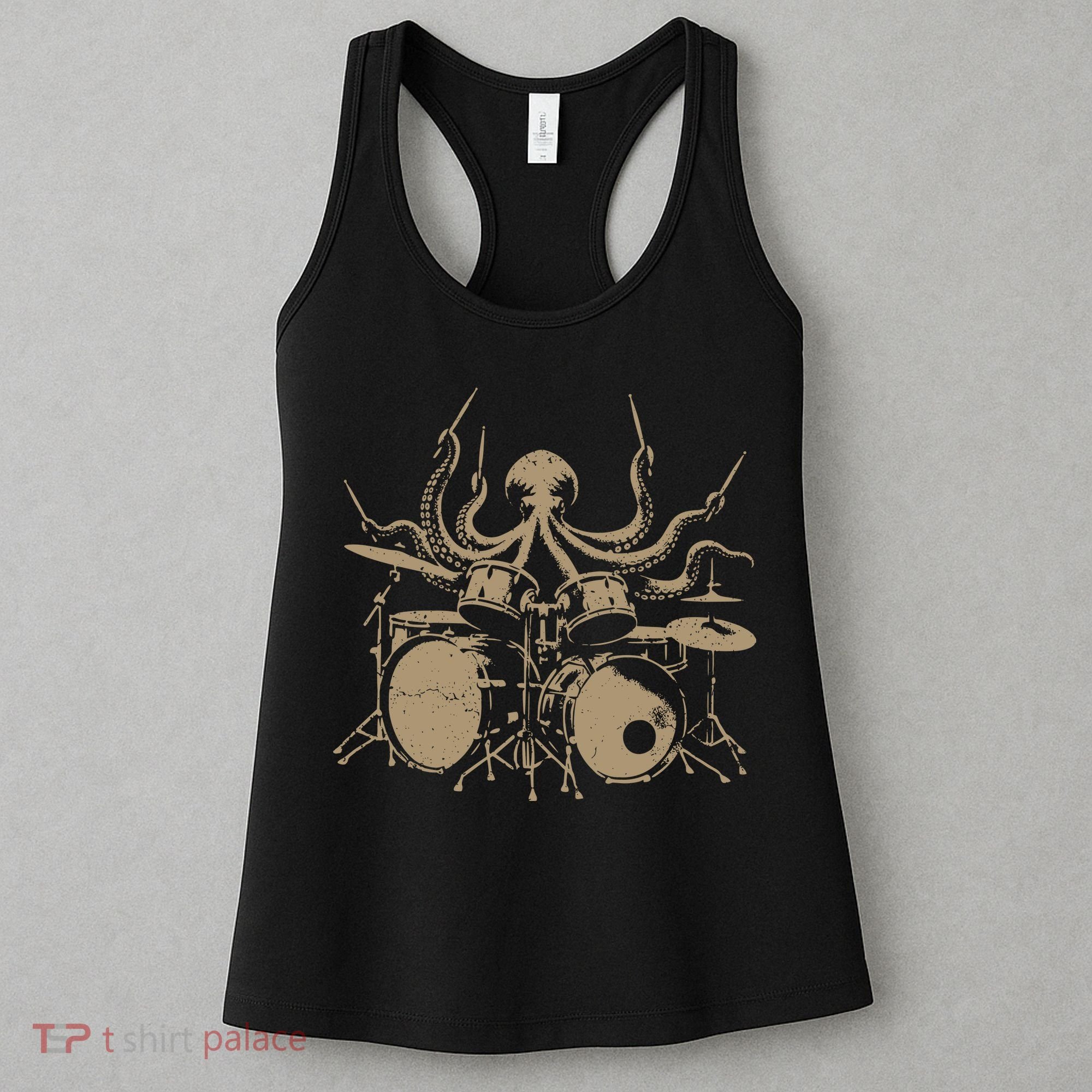 Octopus Drummer Rock N Roll Band Women's Tank Top