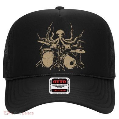 Octopus Drummer Rock N Roll Band Hat