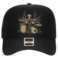 Octopus Drummer Rock N Roll Band Hat thumb 0