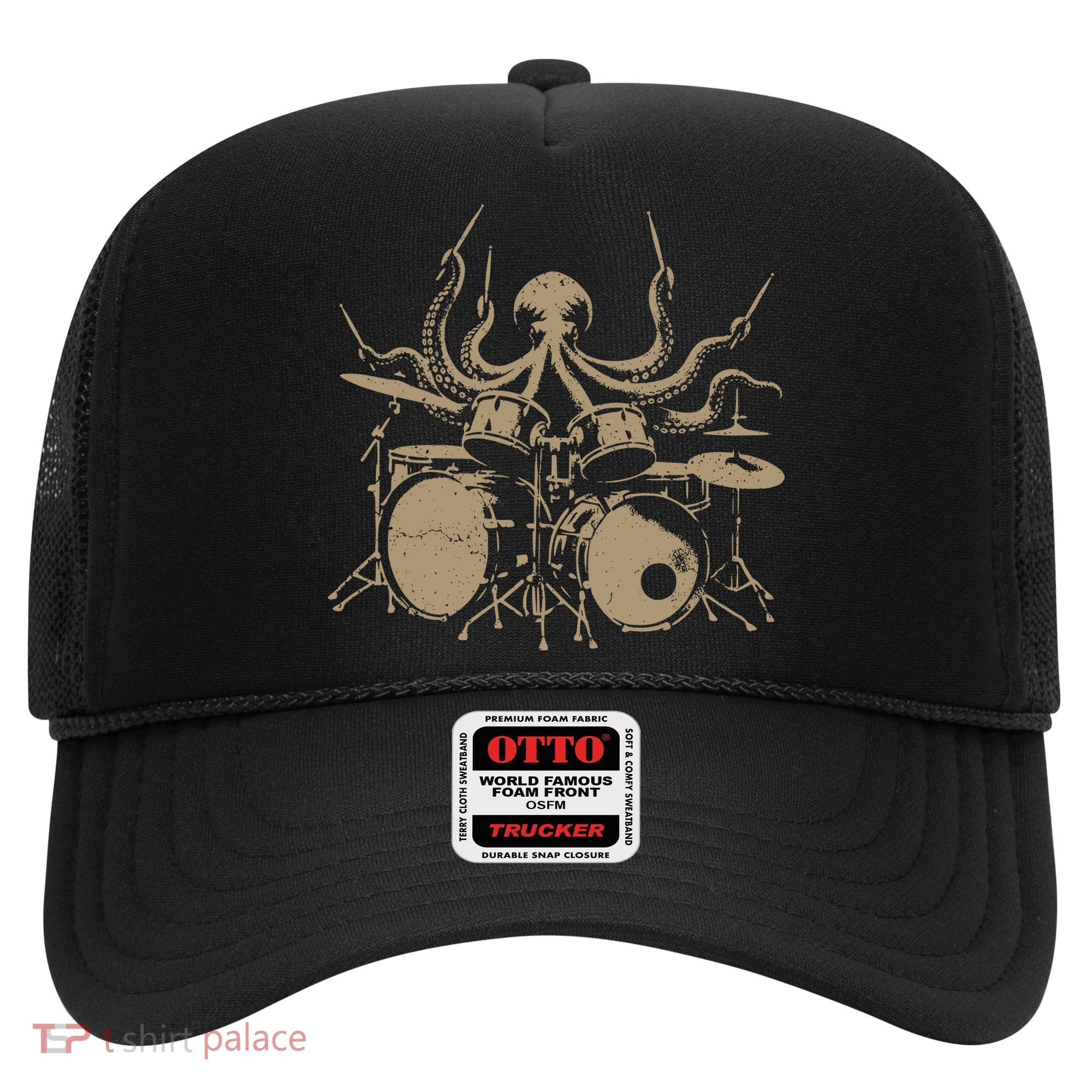 Octopus Drummer Rock N Roll Band Hat