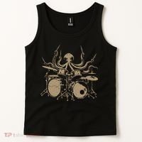 Octopus Drummer Rock N Roll Band Tank Top thumb 2