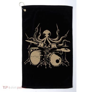 Octopus Drummer Rock N Roll Band Golf Towel