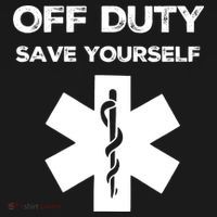 Off Duty Save Yourself Funny Nurse Nurses Day Sweatshirt thumb 3