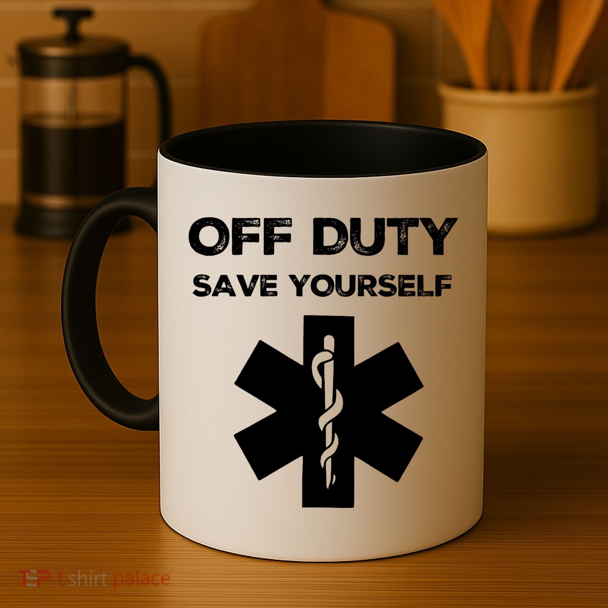 Off Duty Save Yourself Funny Nurse Nurses Day Coffee Mug