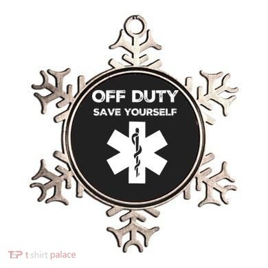 Off Duty Save Yourself Funny Nurse Nurses Day Ornament