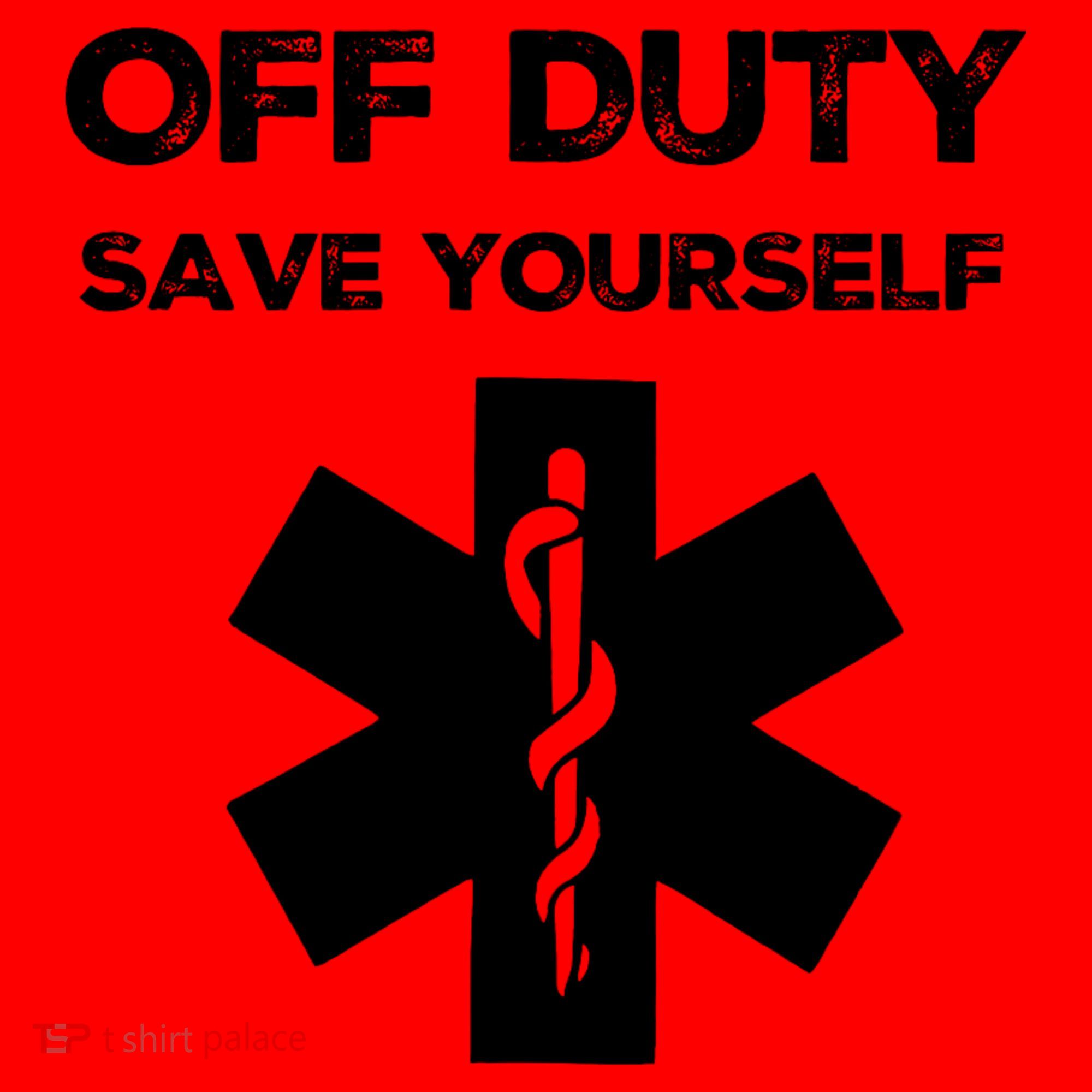 Off Duty Save Yourself Funny Nurse Nurses Day Santa Hat