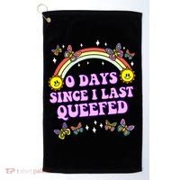 O Days Since Last Queefed Golf Towel thumb 0