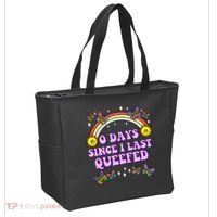 O Days Since Last Queefed Tote Bag thumb 2
