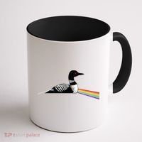 Original Dark Side Of The Loon Bird Watching Classic Rock Gift Coffee Mug thumb 1