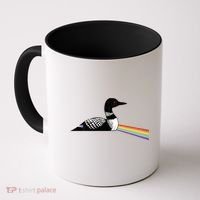Original Dark Side Of The Loon Bird Watching Classic Rock Gift Coffee Mug thumb 0