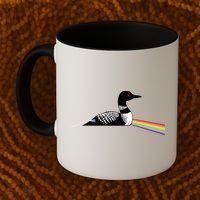 Original Dark Side Of The Loon Bird Watching Classic Rock Gift Coffee Mug thumb 2