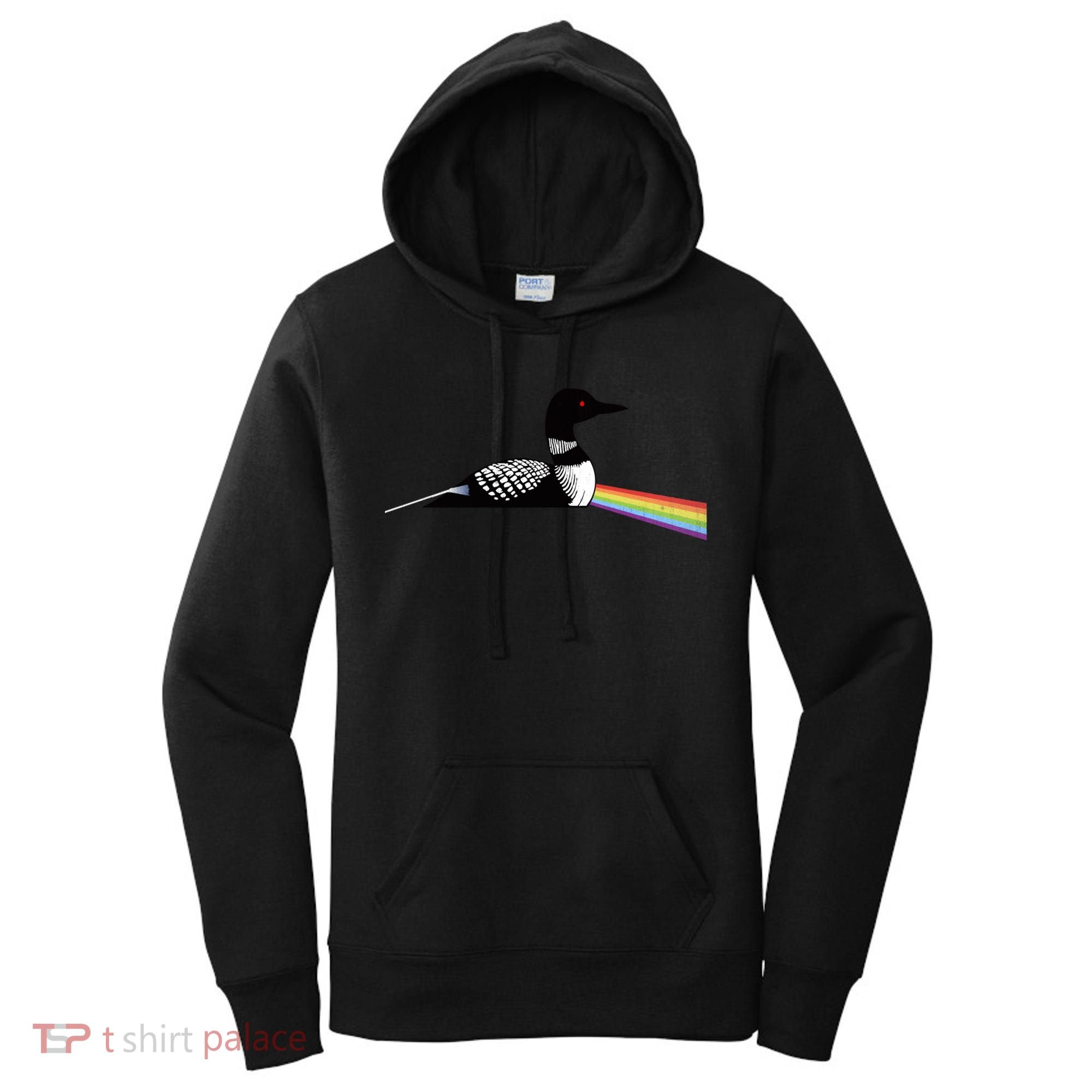 Original Dark Side Of The Loon Bird Watching Classic Rock Gift Women's Hoodie