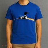 Original Dark Side Of The Loon Bird Watching Classic Rock Gift T-Shirt thumb 3