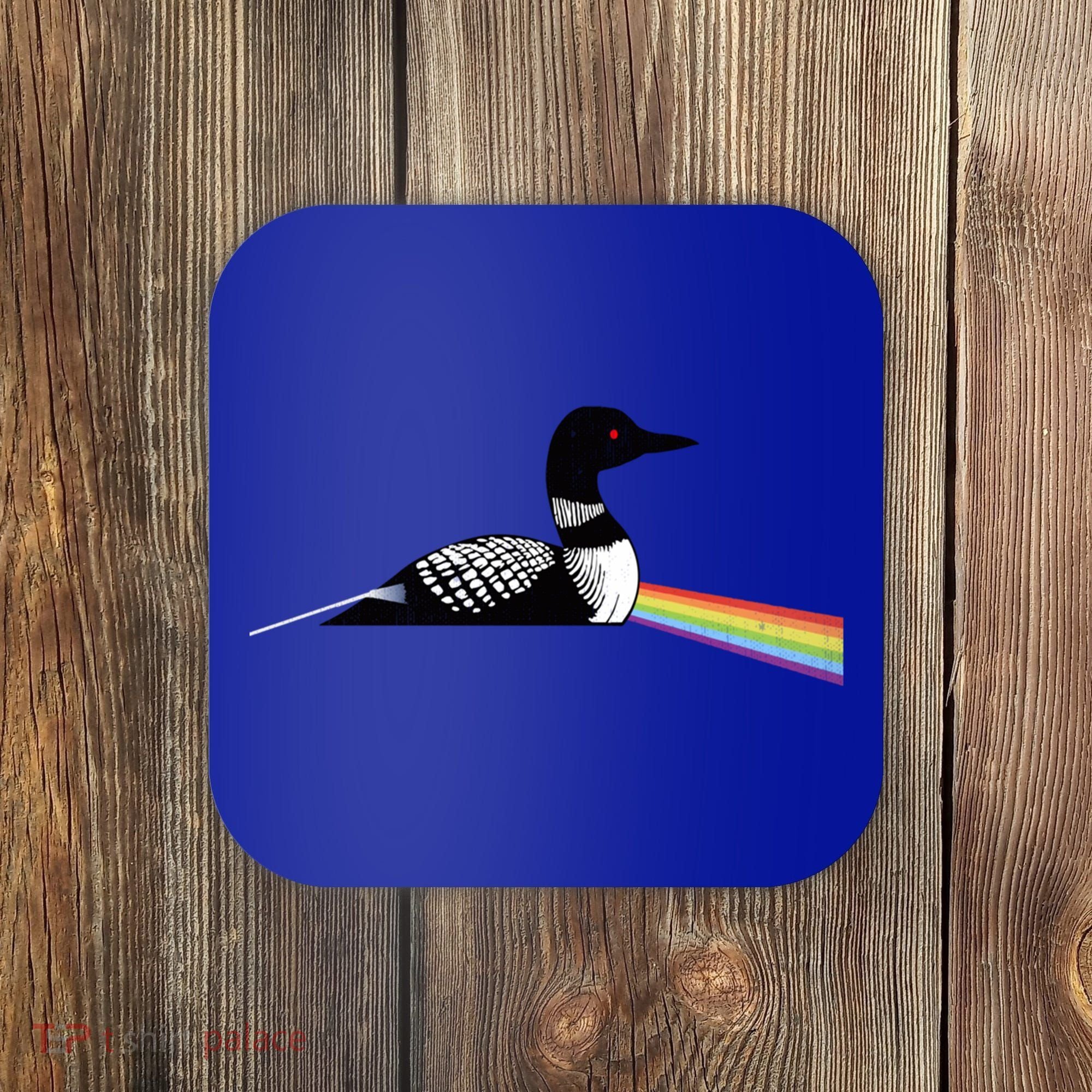 Original Dark Side Of The Loon Bird Watching Classic Rock Gift Coaster