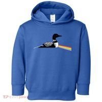 Original Dark Side Of The Loon Bird Watching Classic Rock Gift Toddler Hoodie thumb 0