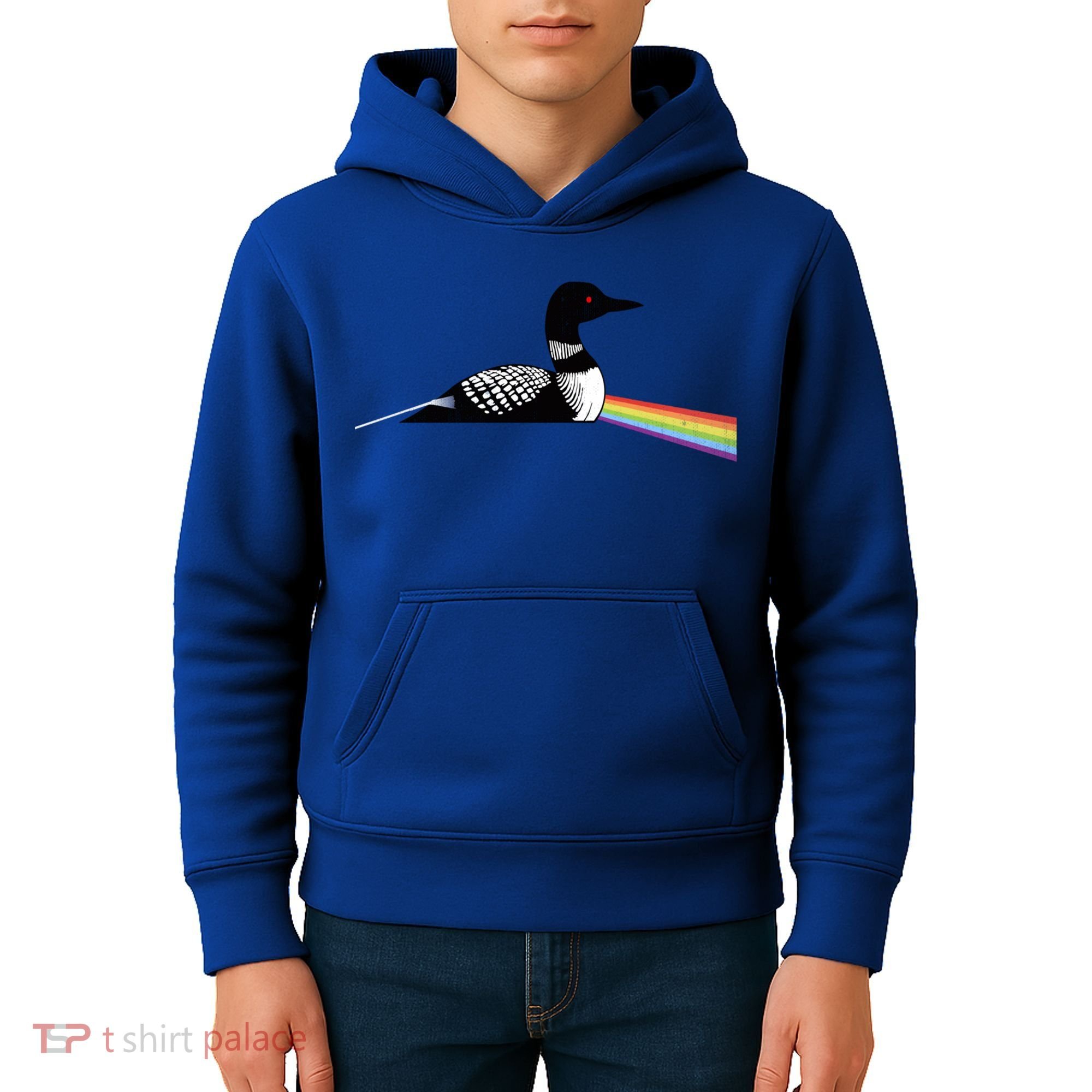 Original Dark Side Of The Loon Bird Watching Classic Rock Gift Kids Hoodie