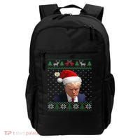 Official Donald Trump Mug Shot Ugly Christmas  Backpack thumb 0