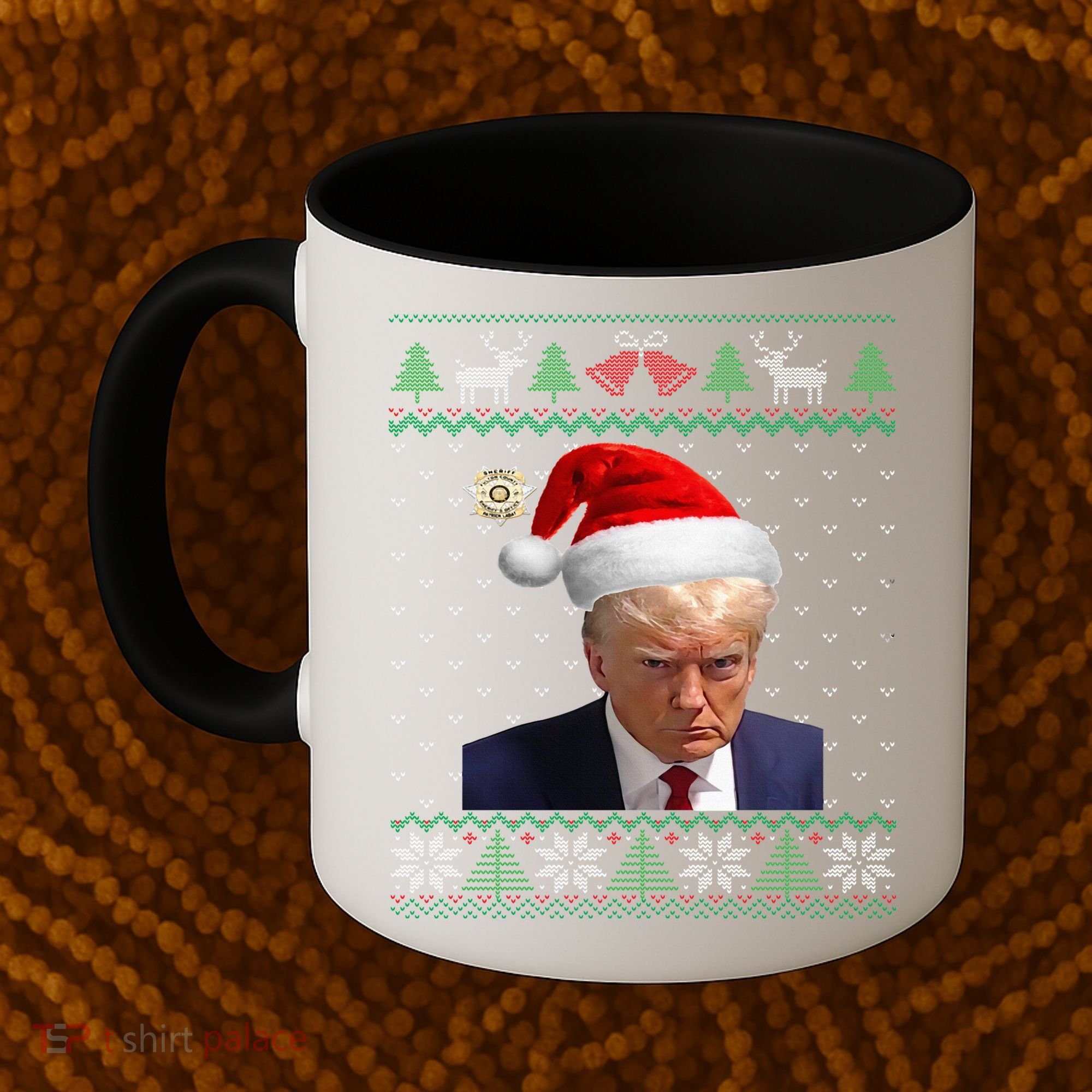 Official Donald Trump Mug Shot Ugly Christmas  Coffee Mug