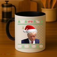 Official Donald Trump Mug Shot Ugly Christmas  Coffee Mug thumb 4