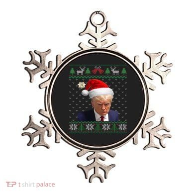 Official Donald Trump Mug Shot Ugly Christmas  Ornament