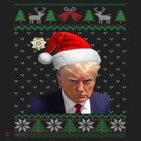 Official Donald Trump Mug Shot Ugly Christmas  Hat thumb 2
