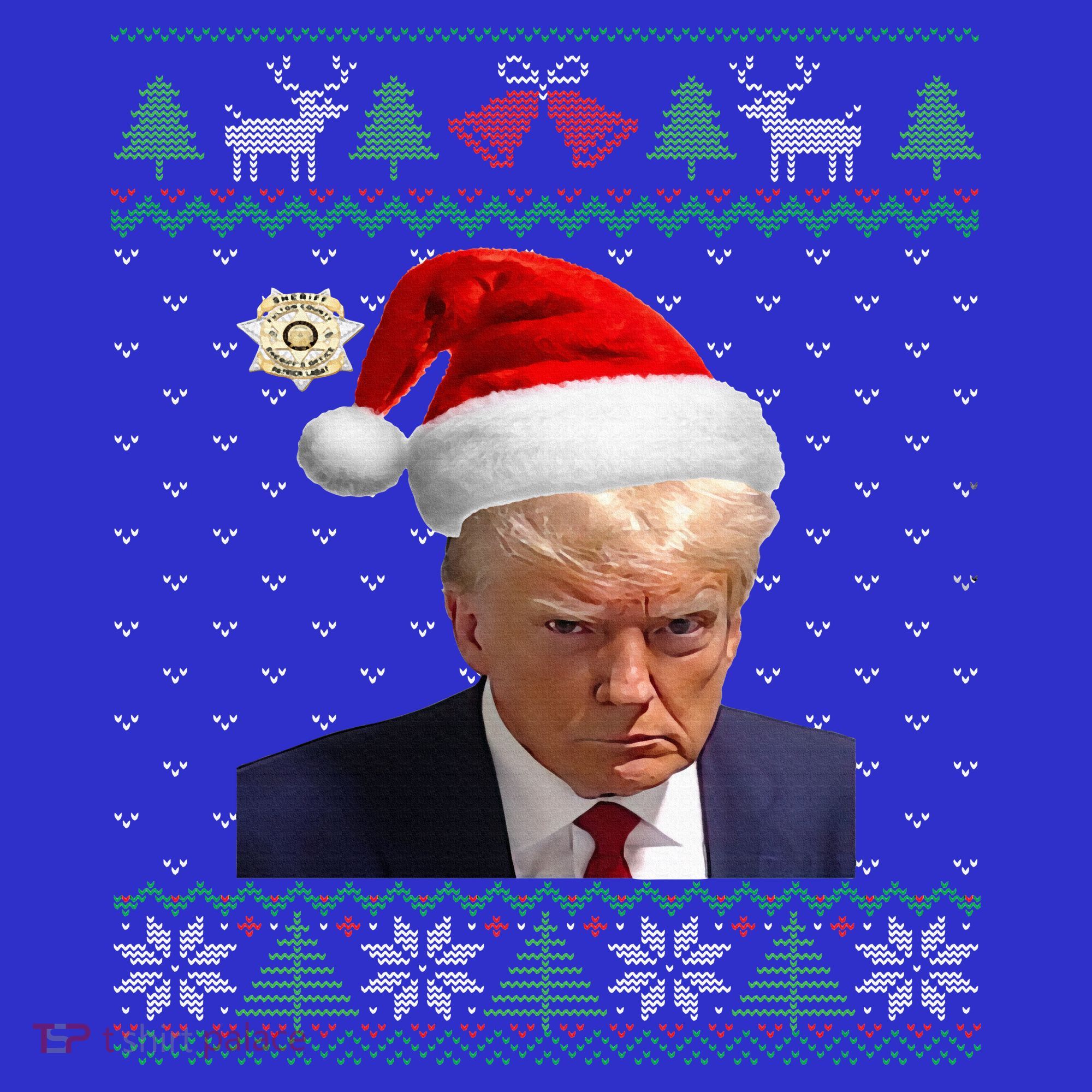 Official Donald Trump Mug Shot Ugly Christmas  Hoodie