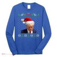 Official Donald Trump Mug Shot Ugly Christmas  Long Sleeve Shirt thumb 0
