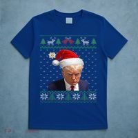 Official Donald Trump Mug Shot Ugly Christmas  T-Shirt thumb 5