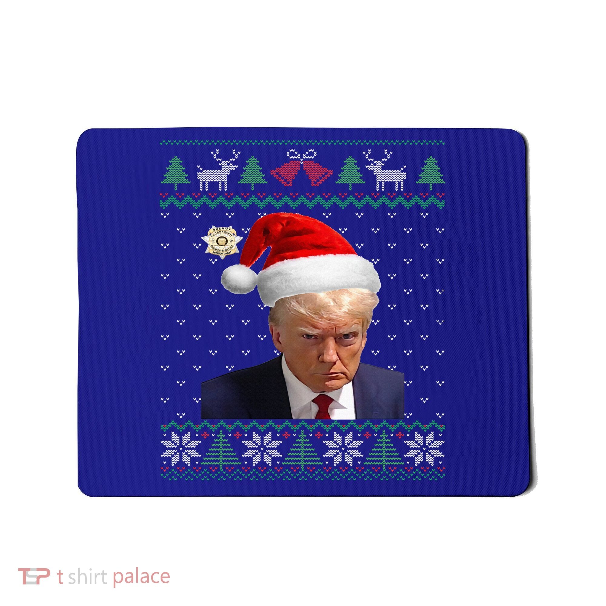 Official Donald Trump Mug Shot Ugly Christmas  Mousepad