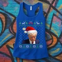 Official Donald Trump Mug Shot Ugly Christmas  Women's Tank Top thumb 3