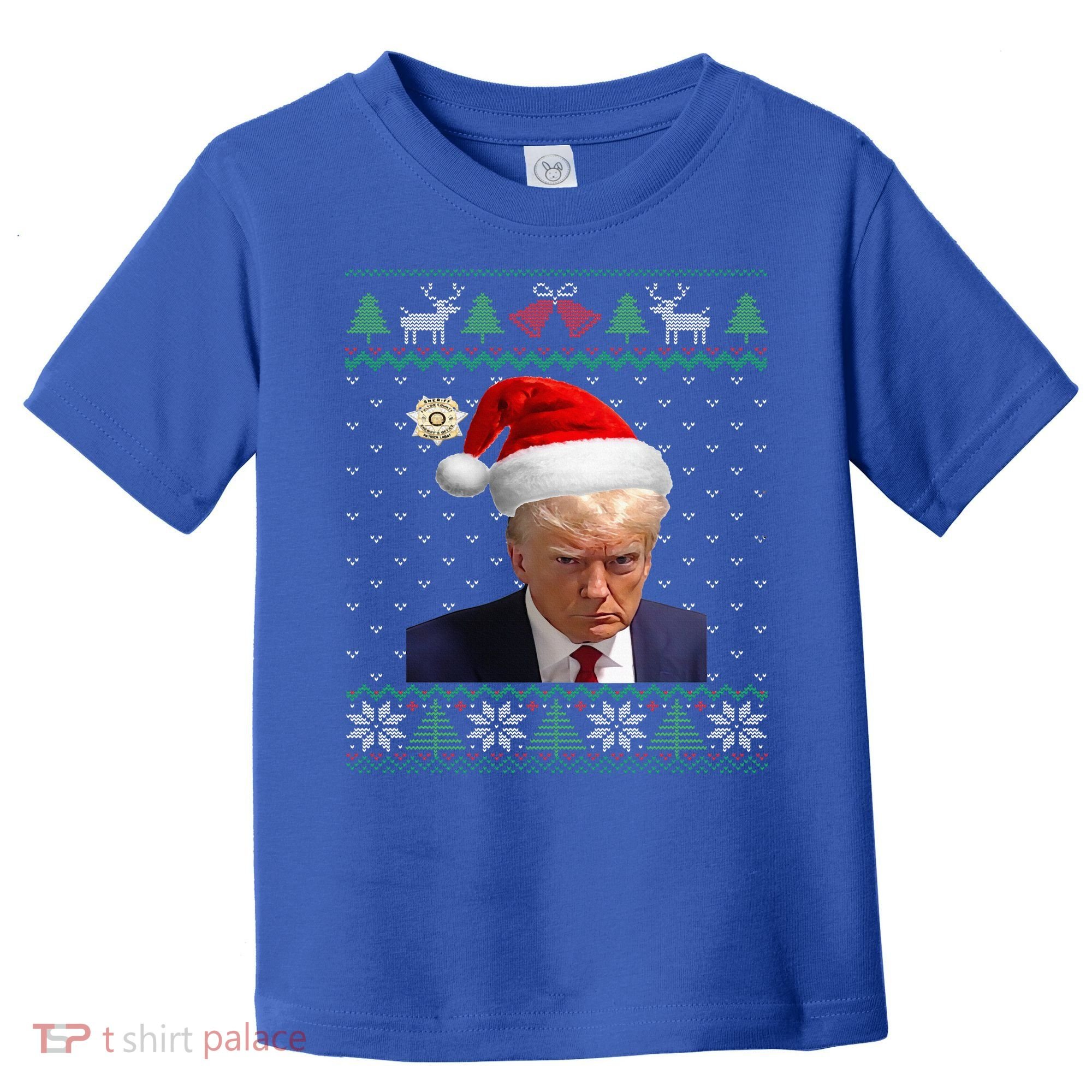 Official Donald Trump Mug Shot Ugly Christmas  Toddler T-Shirt