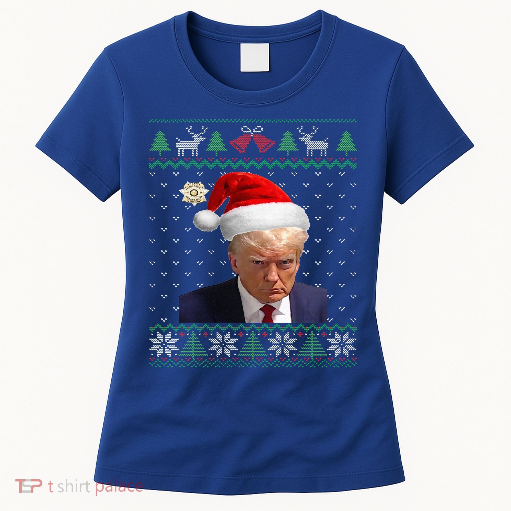 Official Donald Trump Mug Shot Ugly Christmas  Women's T-Shirt