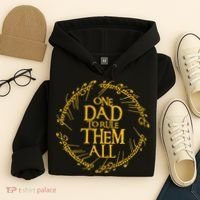 One Dad To Rule Them All Funny Fathers Day Dad Day Papa Hoodie thumb 4