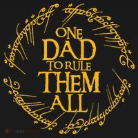 One Dad To Rule Them All Funny Fathers Day Dad Day Papa Mousepad thumb 1