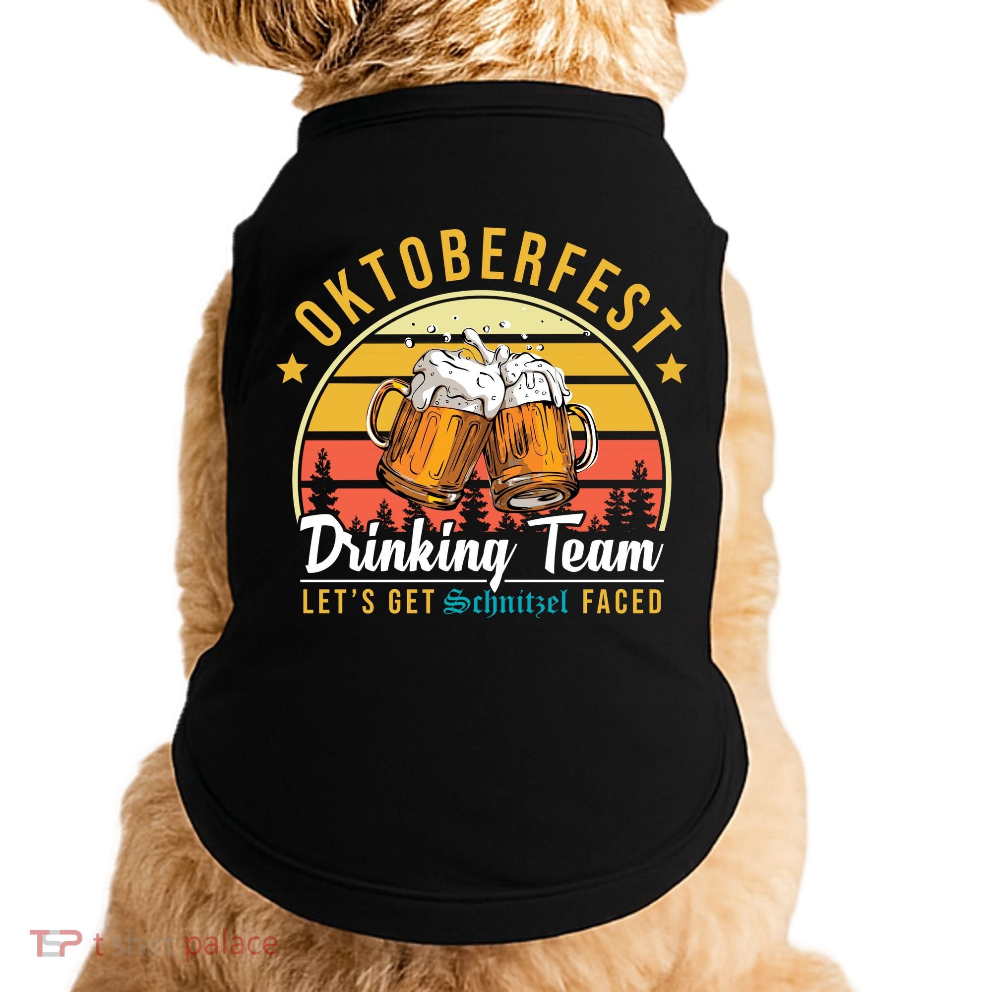 Oktoberfest Drinking Team Funny Beer Doggie Tank