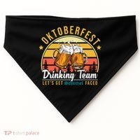 Oktoberfest Drinking Team Funny Beer USA-Made Doggie Bandana thumb 0