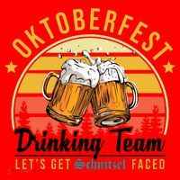 Oktoberfest Drinking Team Funny Beer Santa Hat thumb 1