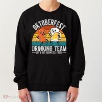 Oktoberfest Drinking Team Lets Get Schnitzel Faced Funny Women's Sweatshirt thumb 0