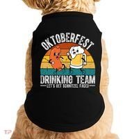 Oktoberfest Drinking Team Lets Get Schnitzel Faced Funny Doggie Tank thumb 0