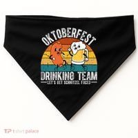 Oktoberfest Drinking Team Lets Get Schnitzel Faced Funny USA-Made Doggie Bandana thumb 0